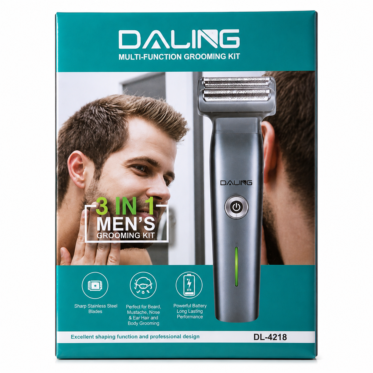 DIALING 3 in 1 Professional Trimmer For Mens With 4 Clippers