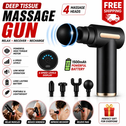 Rechargeable Deep Tissue Massage Gun Machine For Pain Relief