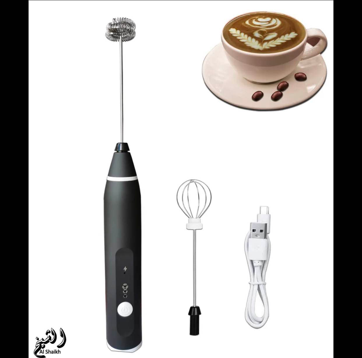 Coffee Beater 2 in 1 Rechargeable Electric Handheld Mixer