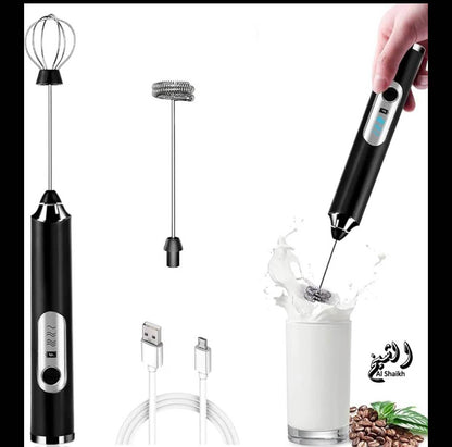 Coffee Beater 2 in 1 Rechargeable Electric Handheld Mixer